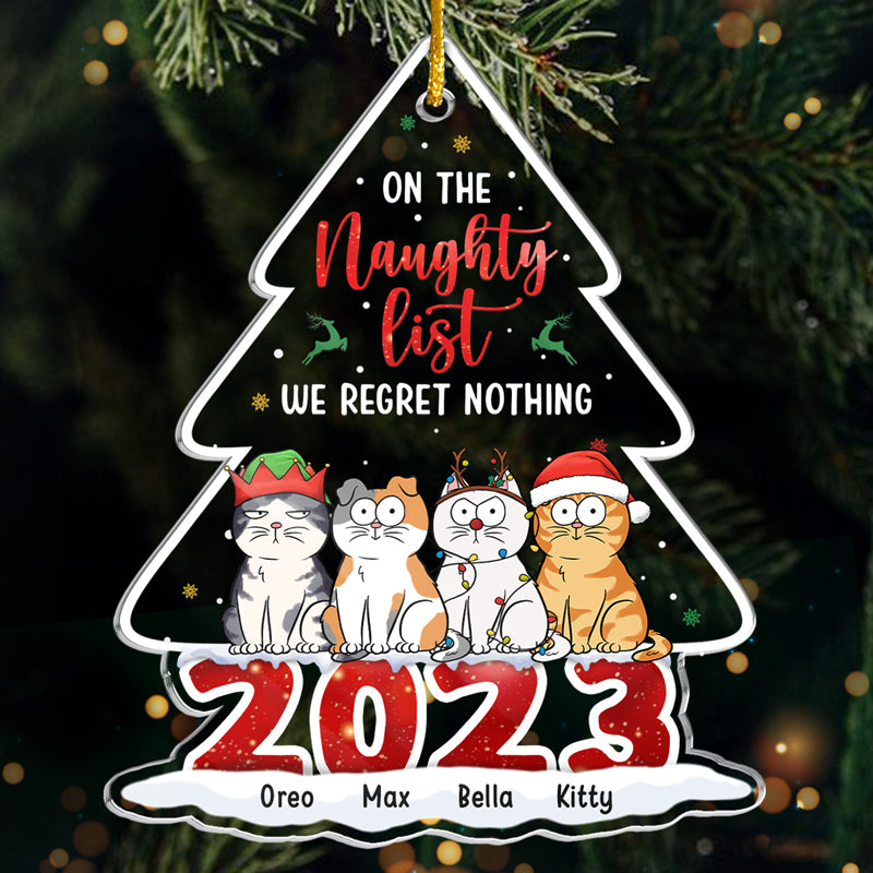 Un petit Noël tout doux - Décoration personnalisée pour chien et chat - Acrylique - Forme personnalisée - Cadeau de Noël pour les propriétaires et les amoureux des animaux