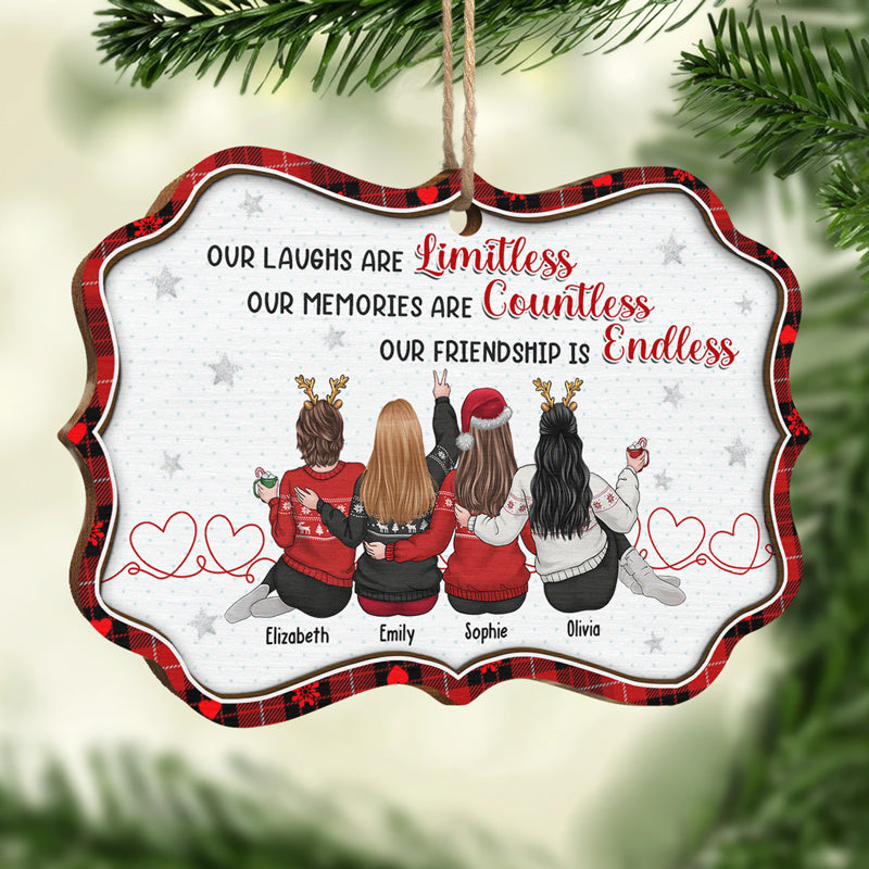 Que les bons moments roulent ! Décoration personnalisée pour meilleure amie ! En bois, forme Benelux ! Cadeau de Noël pour meilleures amies, meilleures amies et sœurs.