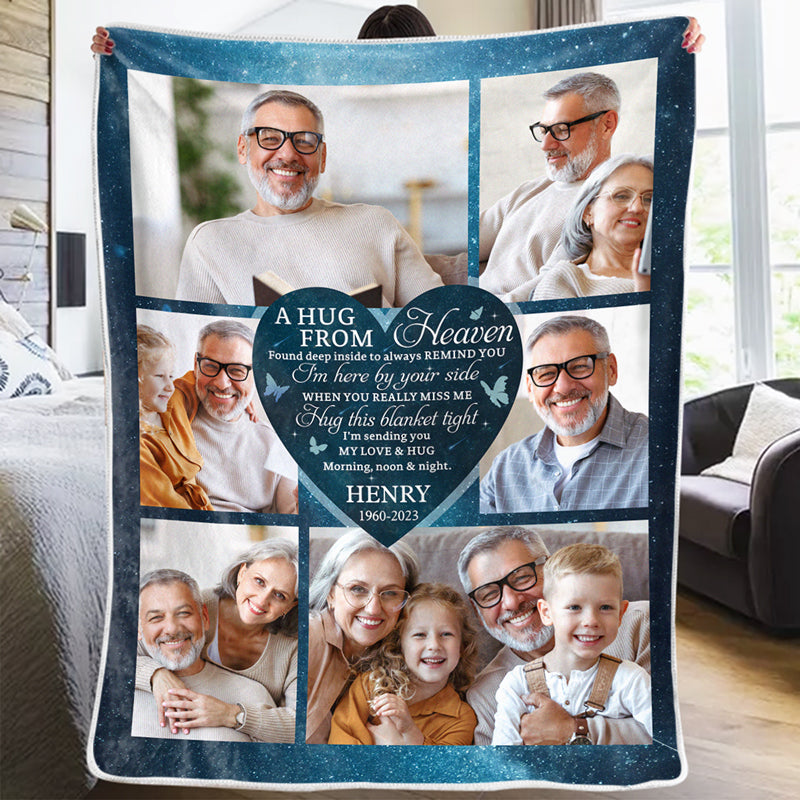 Photo personnalisée Je suis là à vos côtés - Couverture commémorative personnalisée - Cadeau de condoléances pour les membres de la famille