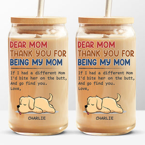 Je te trouverais - Tasse en verre personnalisée pour chien, tasse à café glacé - Cadeau pour les propriétaires d'animaux et les amoureux des animaux