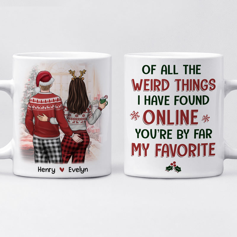 Je t'aime, je te garde - Tasse personnalisée pour couple - Cadeau de Noël pour mari et femme, anniversaire