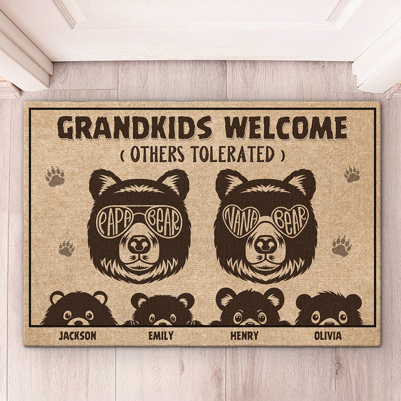 Bienvenue à Nana - Tapis décoratif personnalisé pour la maison - Cadeau de pendaison de crémaillère, cadeau pour grand-père, grand-mère