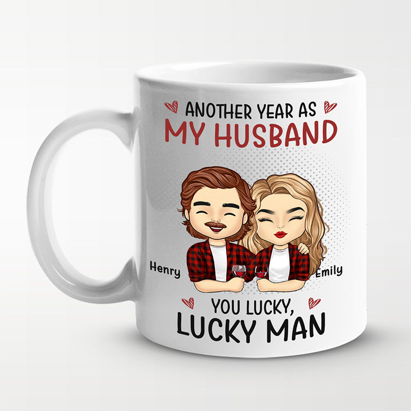 Une autre année en tant que petit ami - Tasse personnalisée pour couple - Cadeau pour mari et femme, anniversaire