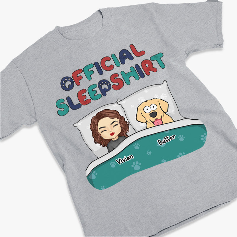 Voici notre chemise de nuit officielle - T-shirt unisexe personnalisé pour chien et chat, sweat à capuche, sweat-shirt - Cadeau pour les propriétaires d'animaux et les amoureux des animaux