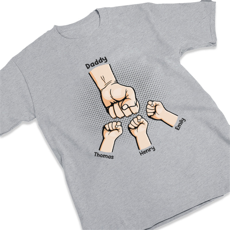 Papa, mon premier amour, mon premier héros - T-shirt unisexe personnalisé pour la famille, sweat à capuche, sweat-shirt - Cadeau de fête des pères, d'anniversaire pour papa