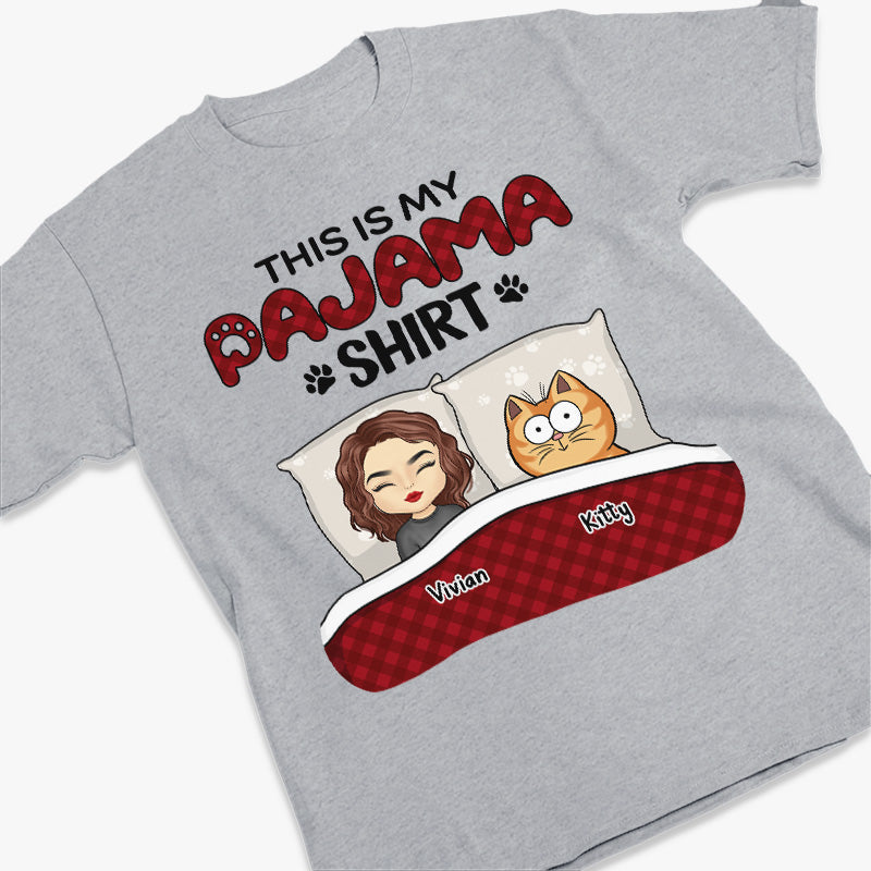 T-shirt « This Is My Pawjama » - T-shirt unisexe personnalisé pour chien et chat, sweat à capuche, cadeau pour propriétaires d'animaux et amoureux des animaux