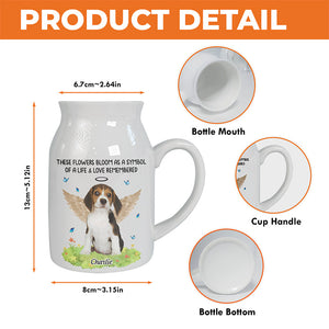Photo personnalisée que vous auriez vécue pour toujours - Vase à fleurs personnalisé pour décoration d'intérieur - Cadeau de condoléances pour les propriétaires d'animaux et les amoureux des animaux