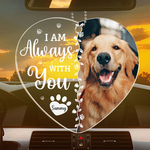 Photo personnalisée « Bonjour et au revoir » - Décoration de voiture personnalisée en acrylique - Cadeau de condoléances pour les propriétaires et les amoureux des animaux