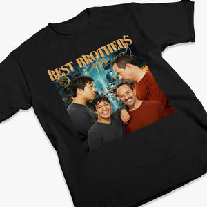 T-shirt, sweat à capuche et sweat-shirt unisexe personnalisé avec photo « Meilleurs frères et sœurs de tous les temps » - Cadeau pour frères et sœurs, cousins et cousines