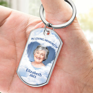 Porte-clés personnalisé avec photo « Tu as un morceau de mon cœur » - Cadeau de condoléances pour les membres de la famille