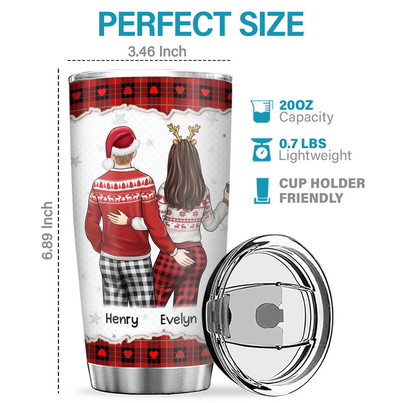 Je t'aime, je te garde - Verre personnalisé pour couple - Cadeau de Noël pour mari et femme, anniversaire