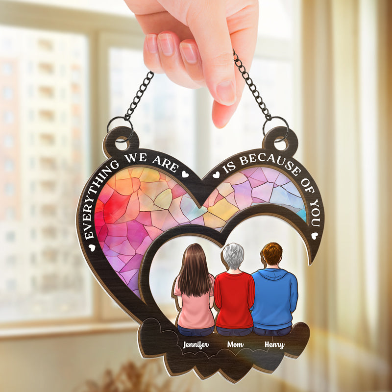 Tu seras toujours ma petite fille - Attrape-soleil personnalisé à suspendre à la fenêtre - Fête des Mères, cadeau pour maman