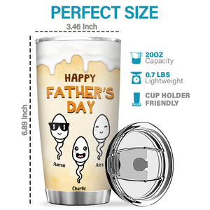 De la part de vos meilleurs enfants - Gobelet personnalisé pour la famille - Cadeau de fête des pères et d'anniversaire pour papa