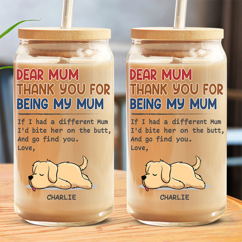 Je te trouverais - Tasse en verre personnalisée pour chien, tasse à café glacé - Cadeau pour les propriétaires d'animaux et les amoureux des animaux