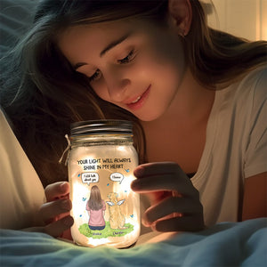 Mon cœur n'était pas prêt à te perdre - Lampe commémorative personnalisée en pot Mason - Cadeau de condoléances pour les propriétaires d'animaux et les amoureux des animaux