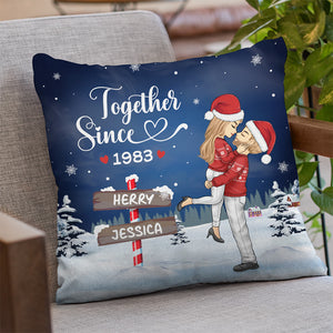 Tu es mon battement de cœur - Coussin personnalisé pour couple - Cadeau de Noël pour mari et femme, anniversaire