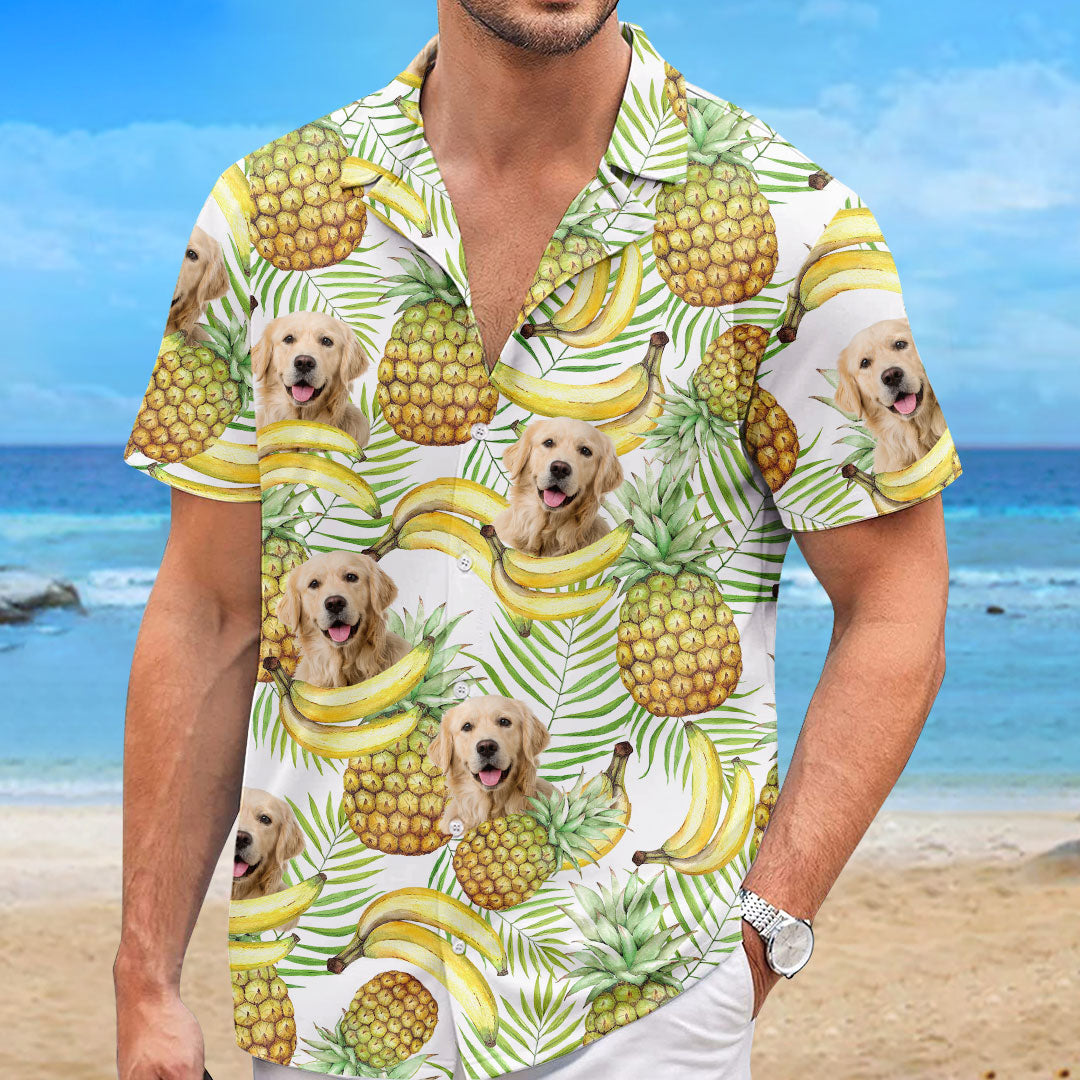 T-shirt hawaïen tropical unisexe personnalisé avec photo « Sentez-vous comme en été » pour chien et chat - Cadeau idéal pour les vacances d'été, les propriétaires d'animaux et les amoureux des animaux.