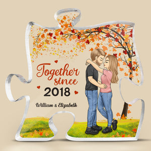 Tu es le seul - Plaque acrylique personnalisée en forme de puzzle pour couple - Cadeau pour mari et femme, anniversaire