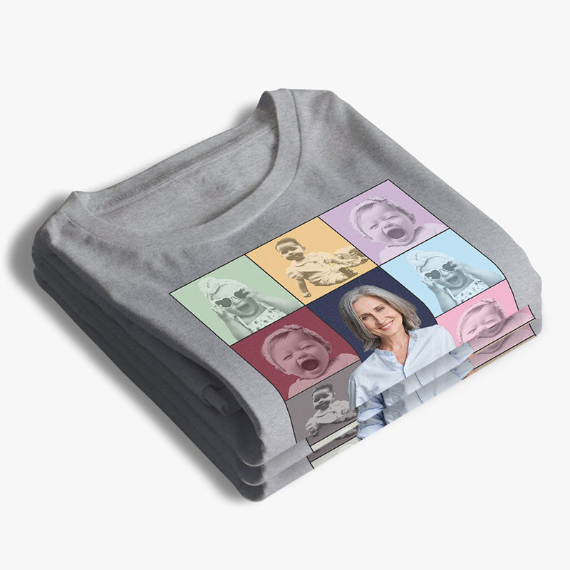 Photo personnalisée de l'époque de ma mère - T-shirt, sweat à capuche et sweat-shirt unisexe personnalisé pour la famille - Cadeau pour maman et grand-mère