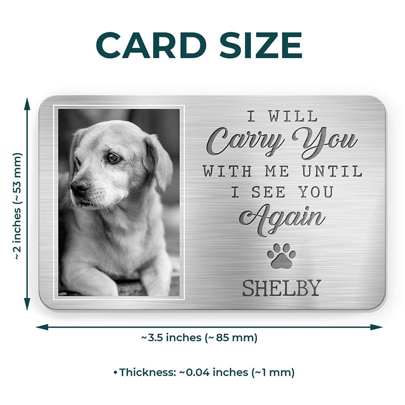 Carte photo personnalisée en aluminium pour portefeuille - Cadeaux de condoléances personnalisés pour animaux de compagnie pour chiens et chats - Ils ont vécu, ils ont aimé, ils ont ronronné