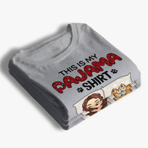 T-shirt « This Is My Pawjama » - T-shirt unisexe personnalisé pour chien et chat, sweat à capuche, cadeau pour propriétaires d'animaux et amoureux des animaux