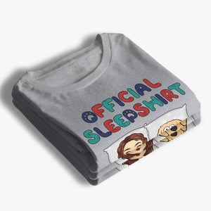 Voici notre chemise de nuit officielle - T-shirt unisexe personnalisé pour chien et chat, sweat à capuche, sweat-shirt - Cadeau pour les propriétaires d'animaux et les amoureux des animaux