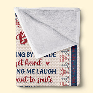 Couverture personnalisée « J'ai besoin de toi jusqu'au bout » – Cadeau pour les meilleures amies, les meilleures amies et les sœurs