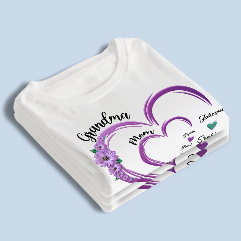 Nous sommes nés de l'amour L'amour est notre mère - T-shirt unisexe personnalisé, sweat à capuche, sweat-shirt - Cadeau pour maman, grand-mère