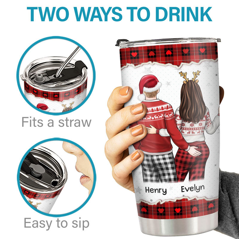 Je t'aime, je te garde - Verre personnalisé pour couple - Cadeau de Noël pour mari et femme, anniversaire