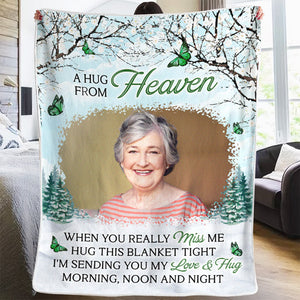 Custom Photo Greatly Loved Deeply Missed - Memorial Personalized Custom Blanket - Christmas Gift, Sympathy Gift For Family Members
