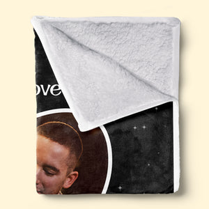 Couverture personnalisée avec photo « Je t'aime toujours » - Cadeau de Noël pour mari et femme, anniversaire