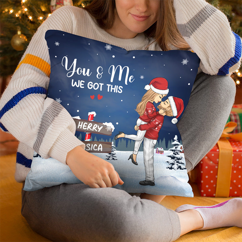 Tu es mon battement de cœur - Coussin personnalisé pour couple - Cadeau de Noël pour mari et femme, anniversaire