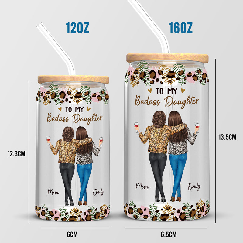 Vous faites de votre mieux - Tasse en verre personnalisée pour la famille, tasse à café glacé - Cadeau pour maman, fille