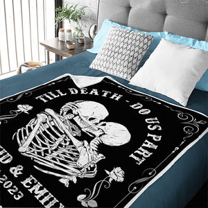 Jusqu'à ce que la mort nous sépare - Couverture personnalisée pour couple - Cadeau pour mari et femme, anniversaire