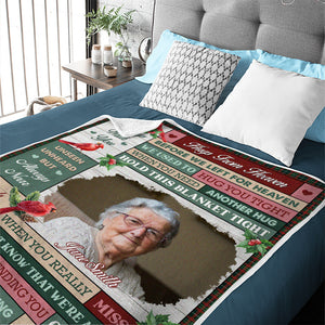 Custom Photo I Have An Angel In Heaven - Memorial Personalized Custom Blanket - Christmas Gift, Sympathy Gift For Family Members