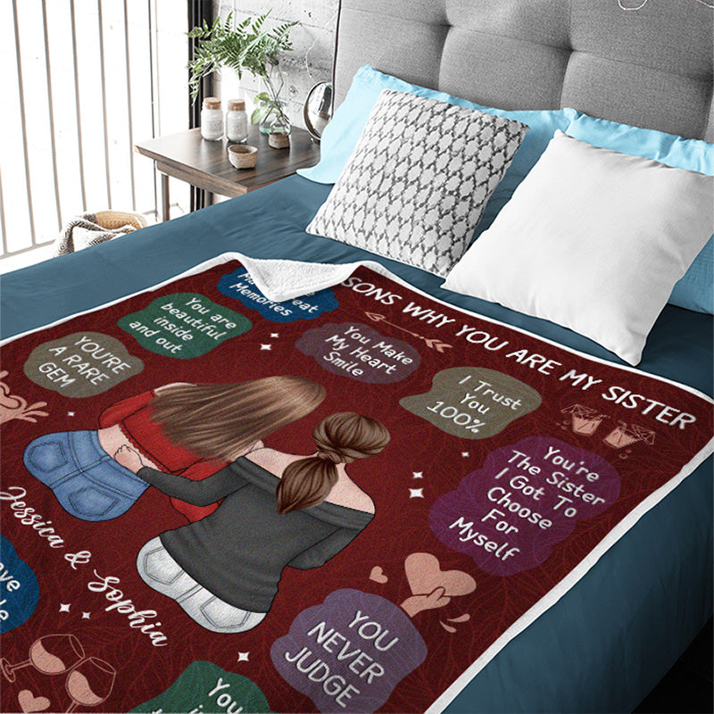 Nous avons un lien incroyable - Couverture personnalisée Bestie - Cadeau de Noël pour meilleures amies, meilleures amies, sœurs