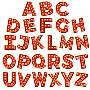 Custom Marquee Letter Wooden Ornament - Personalized Christmas Birthday Gifts For Mom, Dad, Brother, Sister, Kids - A Family Full Of Light