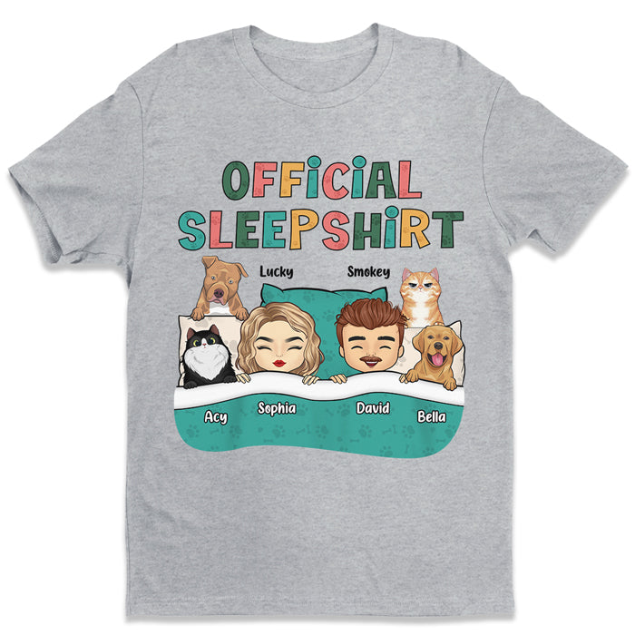 C'est notre chemise de nuit officielle - T-shirt unisexe personnalisé pour couple, sweat à capuche, sweat-shirt - Cadeau pour couples, propriétaires d'animaux, amoureux des animaux