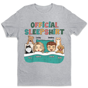 C'est notre chemise de nuit officielle - T-shirt unisexe personnalisé pour couple, sweat à capuche, sweat-shirt - Cadeau pour couples, propriétaires d'animaux, amoureux des animaux