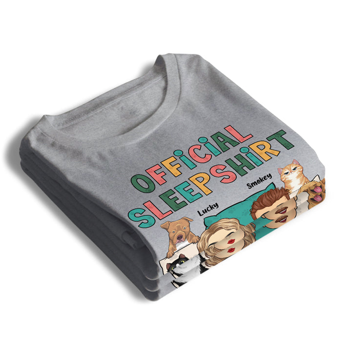 C'est notre chemise de nuit officielle - T-shirt unisexe personnalisé pour couple, sweat à capuche, sweat-shirt - Cadeau pour couples, propriétaires d'animaux, amoureux des animaux