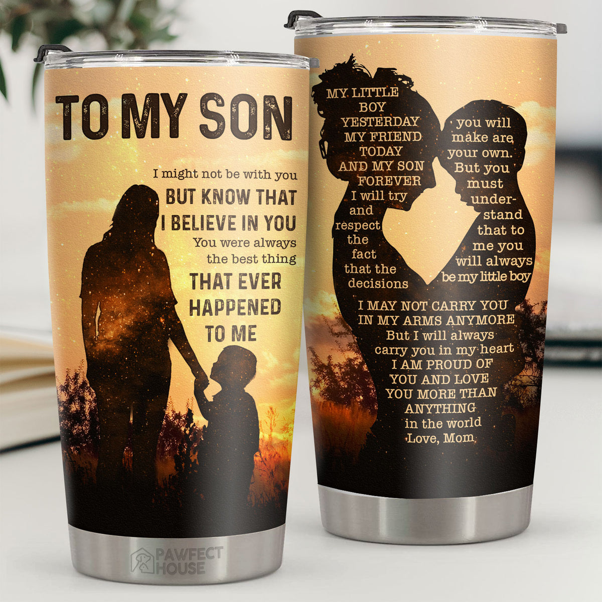 Je suis fier de toi et je t'aime plus que tout au monde - Tumbler - À mon fils, cadeau pour fils, cadeau de maman pour fils, cadeau d'anniversaire pour fils