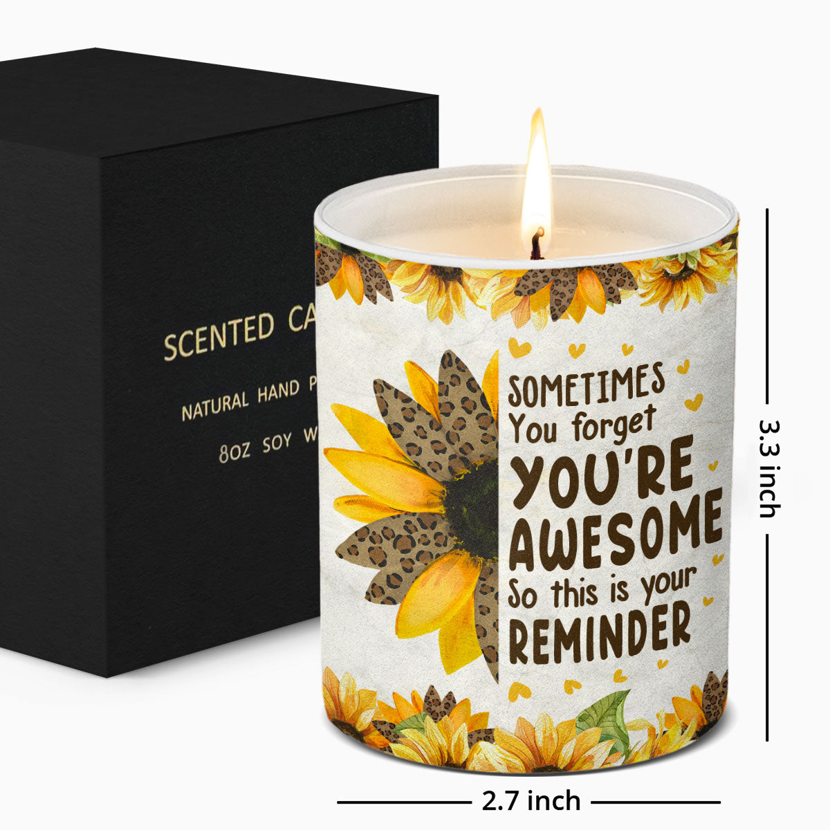 Ceci est votre rappel - Bougie parfumée sans fumée familiale - Cadeau de fête des mères, d'anniversaire pour maman