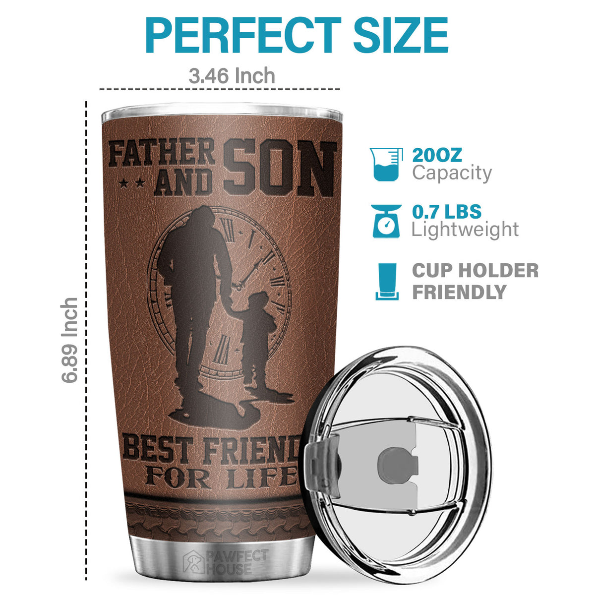Tu es l'homme papa, le vieil homme mais toujours l'homme Papa Ours - Gobelet - À mon père, cadeau pour papa, cadeau de papa de la part de sa fille et de son fils, cadeau d'anniversaire pour papa