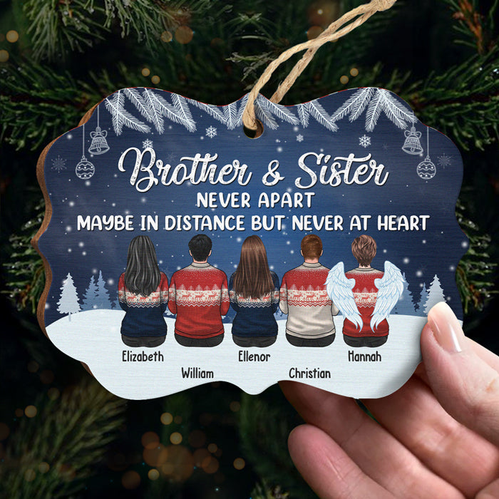 L'amour entre frère et sœur est l'une des plus grandes bénédictions de la vie - Décoration de Noël personnalisée en acrylique, bois et aluminium en forme de Benelux - Cadeau pour frères et sœurs, cadeau de Noël