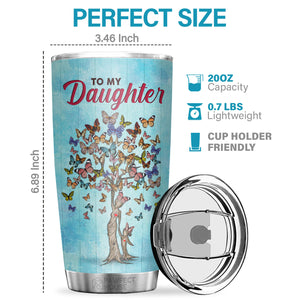 Tu dois toujours te rappeler que tu es plus courageuse que tu ne le crois - Tumbler - À ma fille, cadeau pour fille, cadeau de maman pour fille, cadeau d'anniversaire pour fille