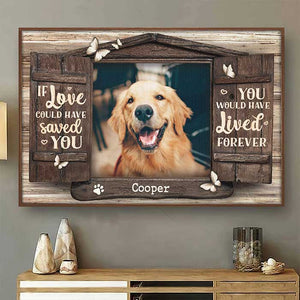 Tu aurais vécu éternellement ! Affiche horizontale personnalisée pour chien et chat. Télécharger une image. Cadeau pour les propriétaires et les amoureux des animaux.