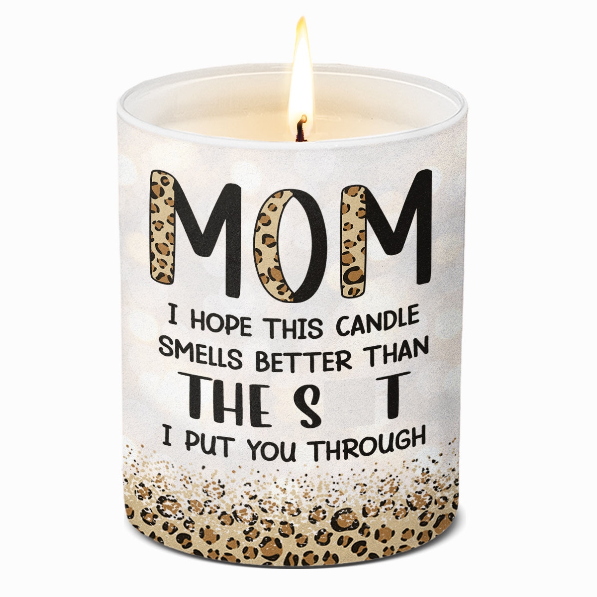 J'espère que cette bougie sent meilleur - Bougie parfumée sans fumée pour la famille - Cadeau d'anniversaire pour maman