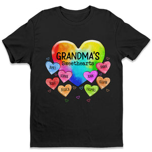 Nana's Sweethearts - Family Personalized Custom Unisex T-shirt, Hoodie, Sweatshirt - Mother's Day, Birthday Gift For Mom, Grandma