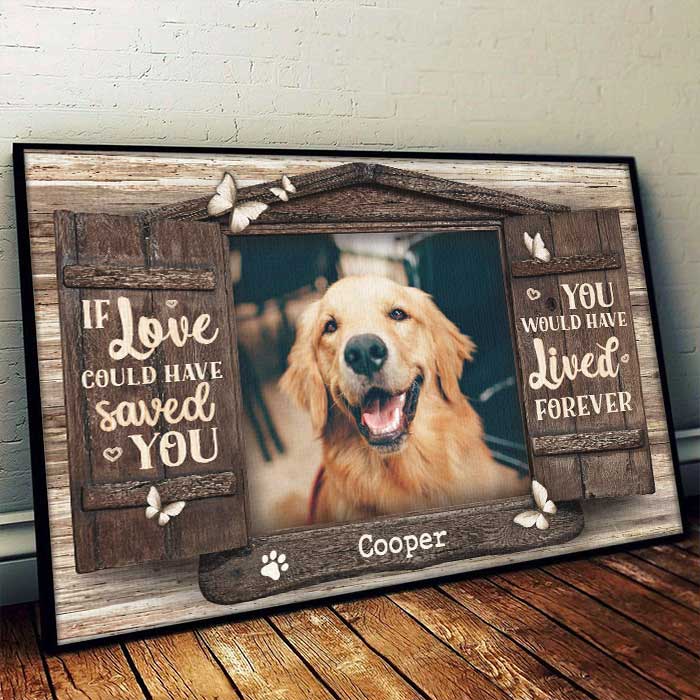 Tu aurais vécu éternellement ! Affiche horizontale personnalisée pour chien et chat. Télécharger une image. Cadeau pour les propriétaires et les amoureux des animaux.
