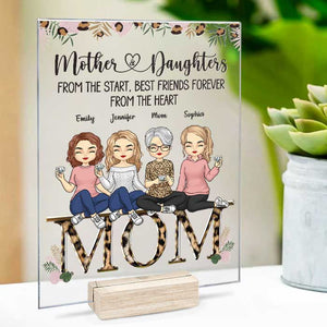 Cela vous rappelle combien nous vous aimons maman - Plaque acrylique personnalisée pour la famille - Cadeau de fête des mères, d'anniversaire pour maman